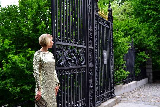 1950s vintage sequin dress