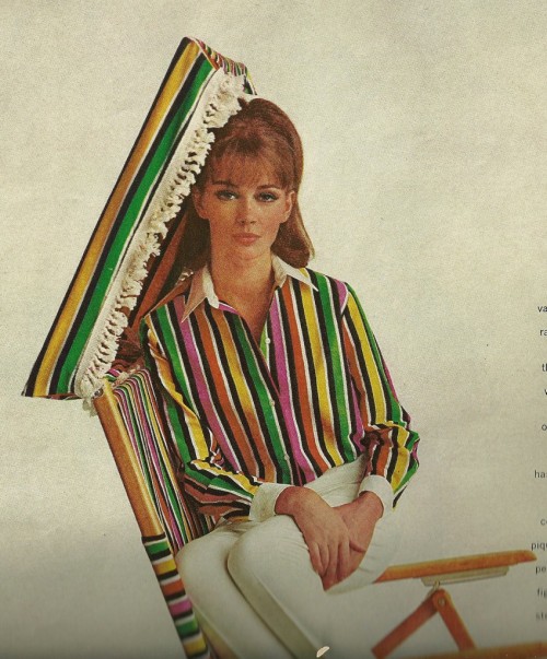 vintage fashion stripes mccalls magazine 1960s