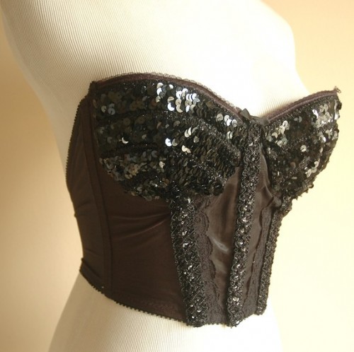 vintage bustier 80s