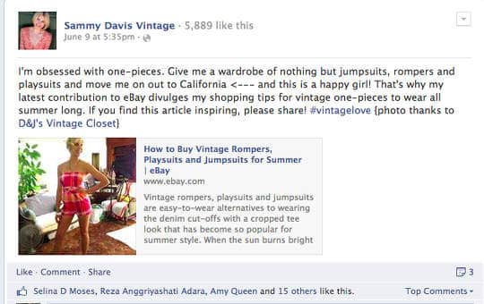 social media for vintage sellers