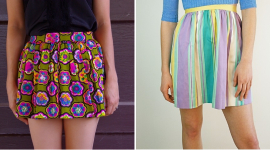 vintage miniskirts available to buy on etsy